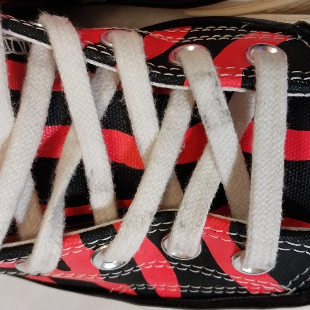 CONVERSE CHUCK TAYLOR 70 ALL STAR OX BLACK/ RACER PINK size 5.5 - Picture 9 of 13